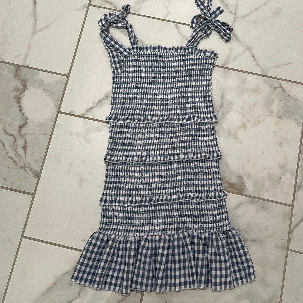 KatieJ NYC Girl's Evan Smocked Dress Size M (10)